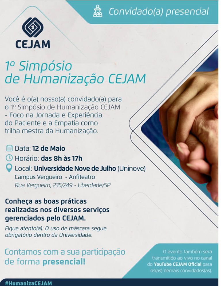 CEJAM promove 1º simpósio focado em humanização
