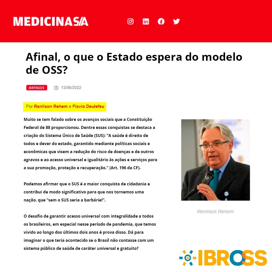 Afinal, o que o Estado espera do modelo de OSS?