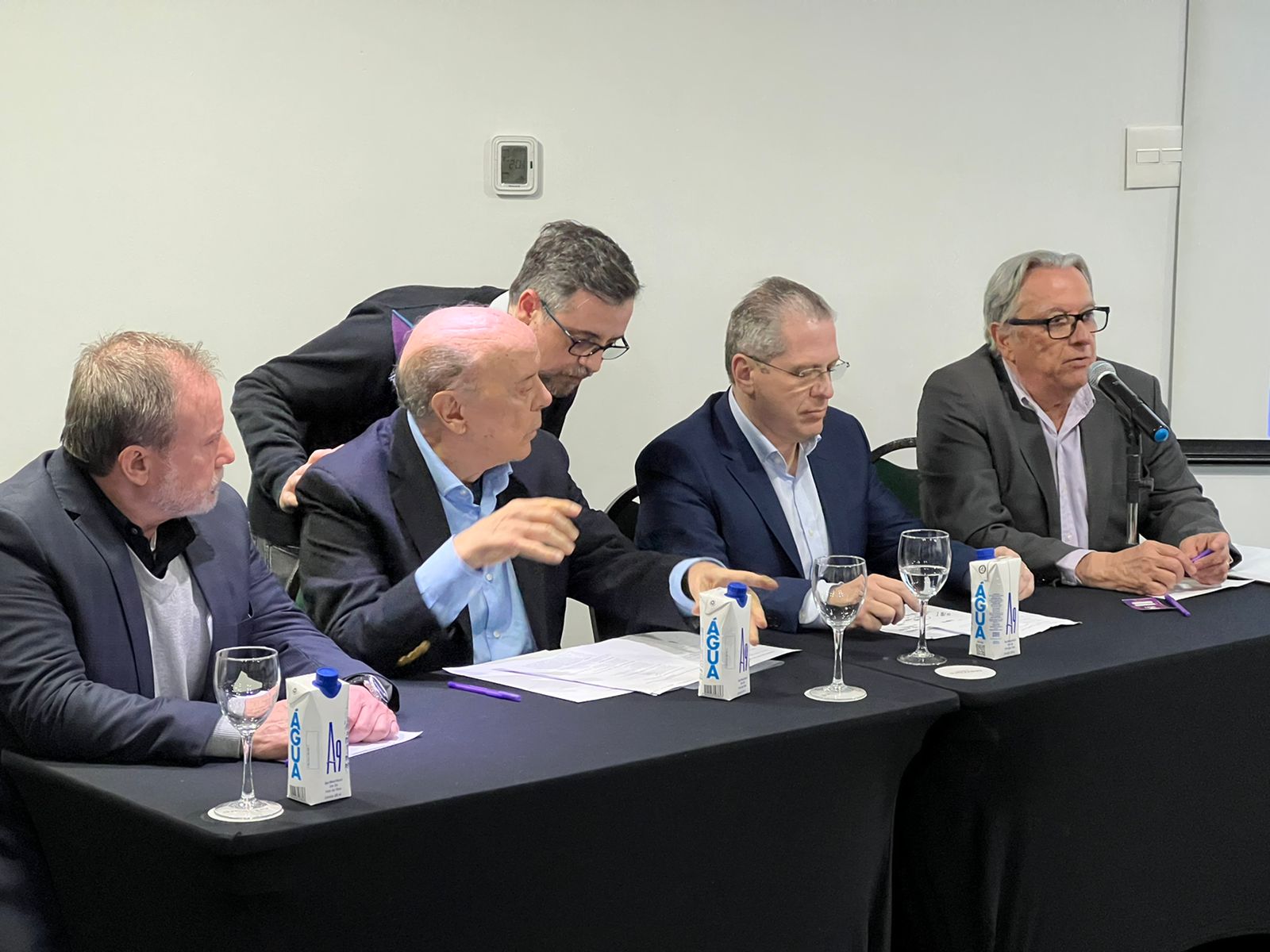 Luiz Carlos Zamarco, José Serra, Jean Gorinchteyn e Renilson Rehem.